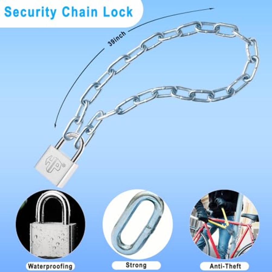 Heavy Duty 39 Inch 8mm Galvani - Bicycle Chain 评论和价格