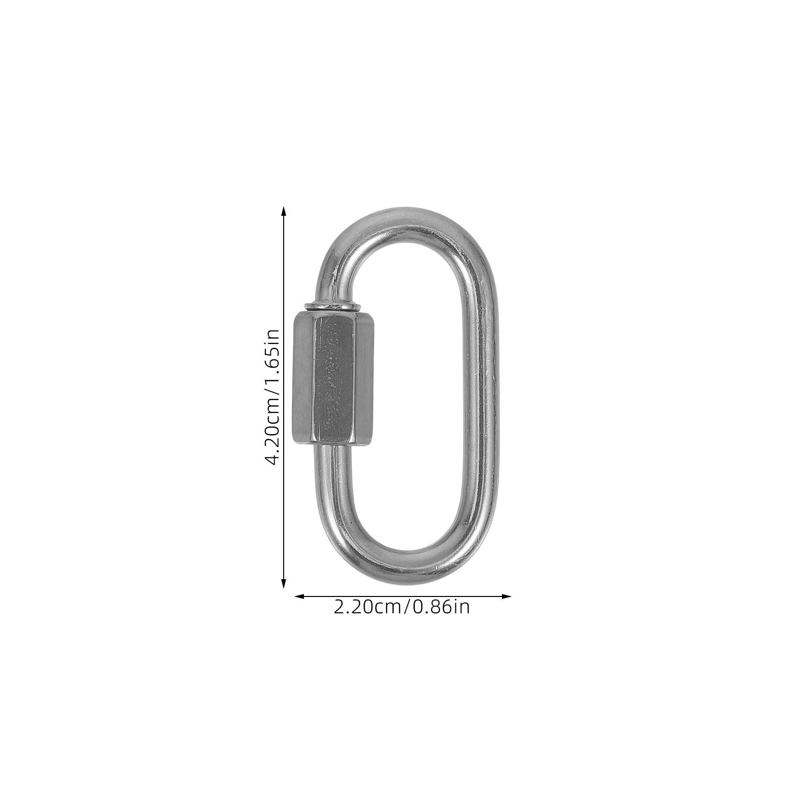 6PCS Stainless Steel Quick Lin - Steel Chain 评论和价格