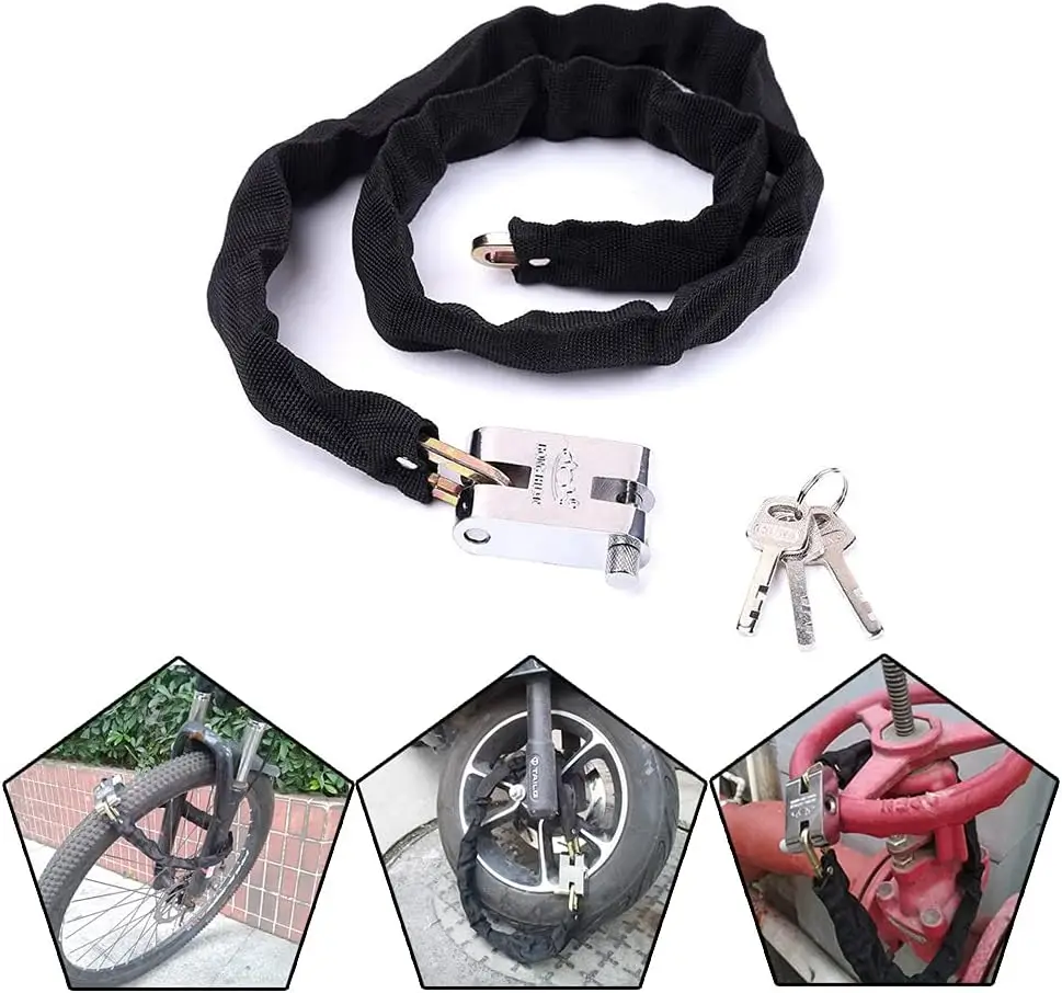 1.2M 2M 3M Motorcycle Bike Loc - Bicycle Chain 评论和价格