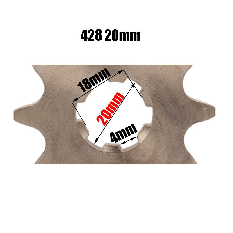 10T Tooth 428 ID 17mm /20mm Fr - 428 Chain 评论和价格