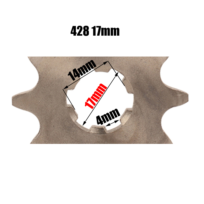 10T Tooth 428 ID 17mm /20mm Fr - 428 Chain 评论和价格